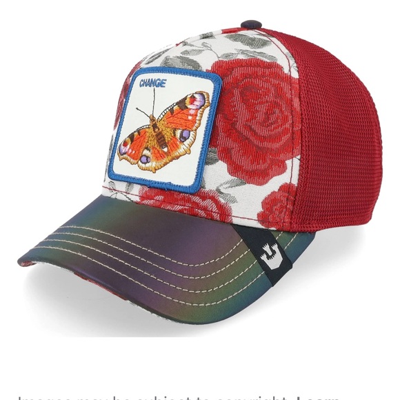 Groorin Bros, The Farm Animal Trucker Cap. Kaleidoscope, Metamorphosis Butterfly - Picture 2 of 8